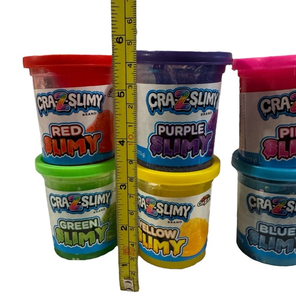 Set of 6 CRA Z SLIMY 4oz Bold & Brights Slimes - Picture 8 of 8